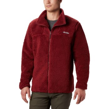 Columbia Muške Jakne - Winter Pass Full Zip Fleece Crvene | YZDP-78540